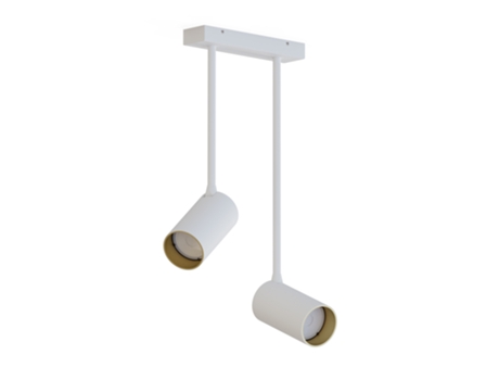 Candeeiro NOWODVORSKI Mono Long Ii White/Gold (Branco - Aço Pintado)