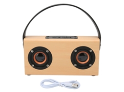 Caixa de Som Bluetooth LAXISCREED Bambu Portátil