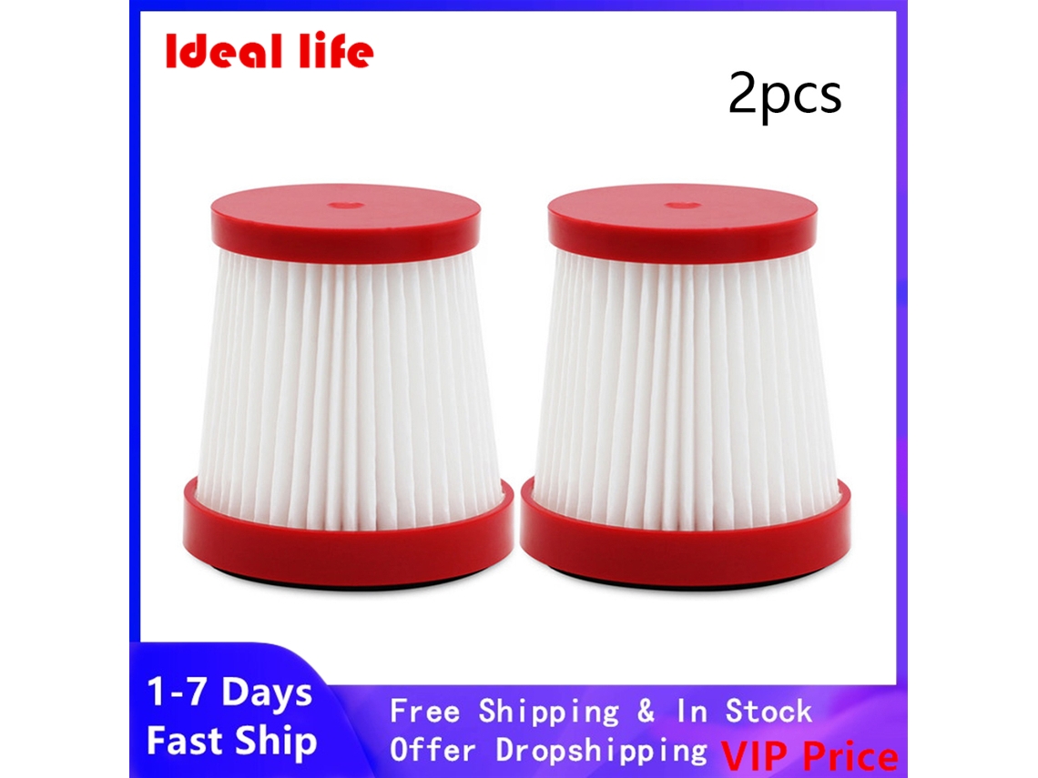 2 pacote de filtro para xiaomi deerma vc01 acessórios aspirador pó robô parte limpeza doméstica filtros parte ferramenta