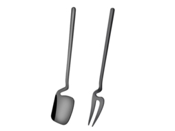 Colher De Mistura Elegante De Materiais Inox Forma Moderna Com Cabo Longo E Suporte Especial Colorido