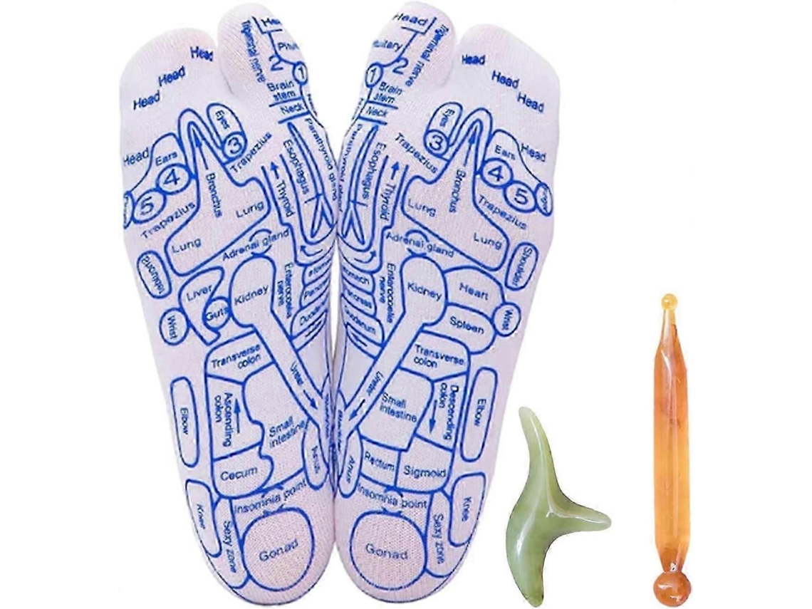 Meias De Acupressão E Reflexologia Para Massagem Nos Pés, Aliviam A Fadiga E Possuem Ferramentas De Massagem Integradas.