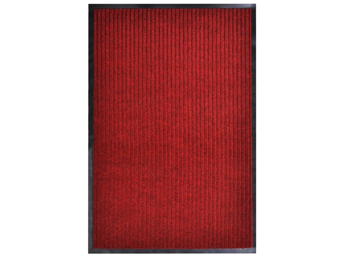 Vidaxl Tapete De Porta Vermelho 117x220 Cm Pvc