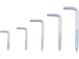 Ganchos De Rosca Em Forma L M2 4 5 8 M3 7 M4 7-gancho Autoatarraxante Galvanizado Pendurar 7x70mm 10 Peças