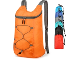 Mochila Dobrável Ultraleve De 16 Litros Para Caminhadas, Mochila Impermeável Para Camping E Atividades Ao Ar Livre, Fácil De Transportar, Laranja