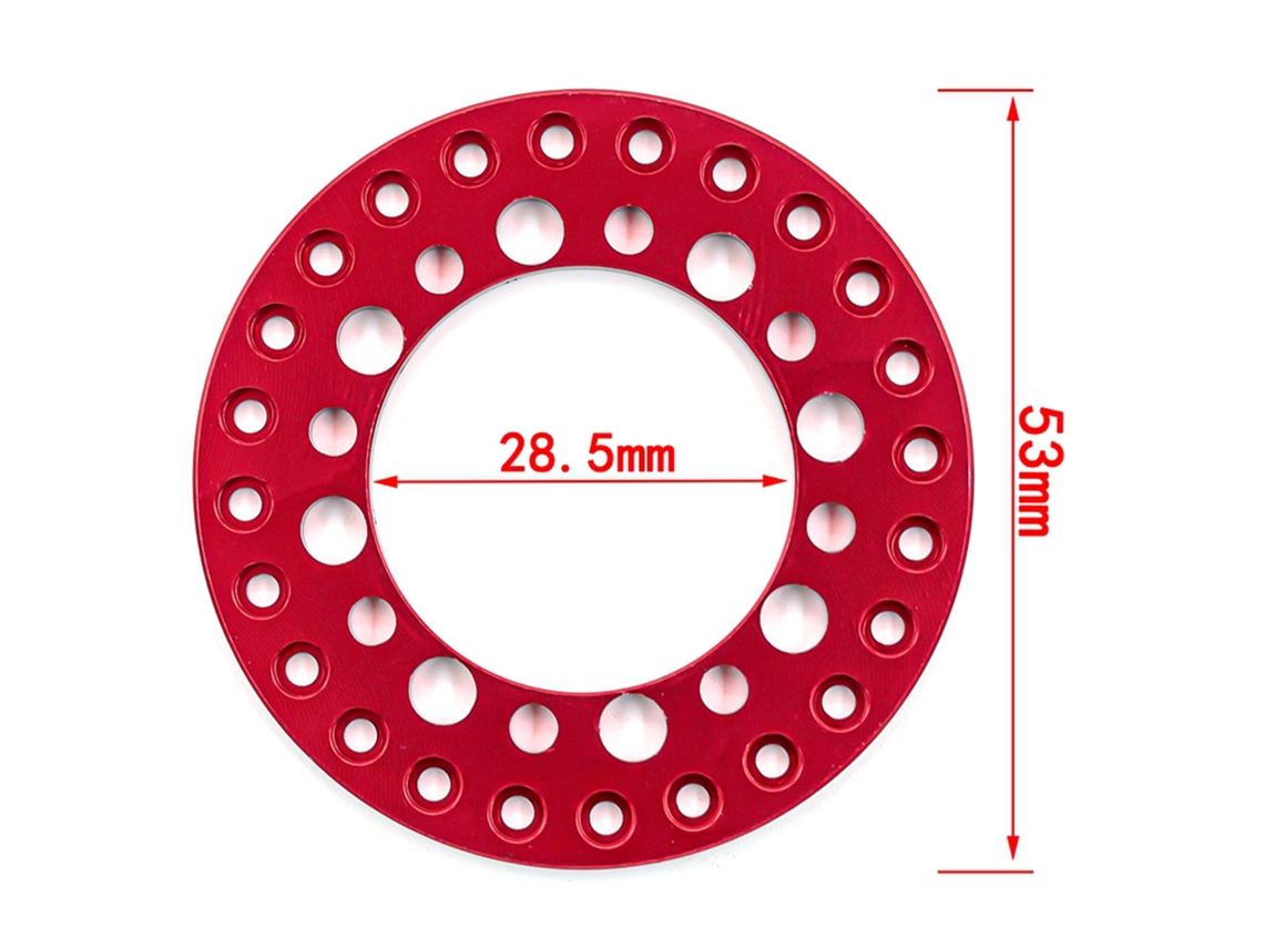 Laxiscreed Aros De Roda Rc Beadlock De 1.9 Polegadas, Conjunto De 4 Peças Para Rc