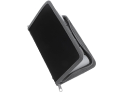 Mini Pasta Sanfonada Transparente A6 com Zíper, Organizador Portátil Multicamadas para Documentos, Recibos e Cupons