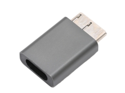 Adaptador Type C Mali Fêmea para USB 3.0 Micro B Alumínio para Viagens e Trabalho