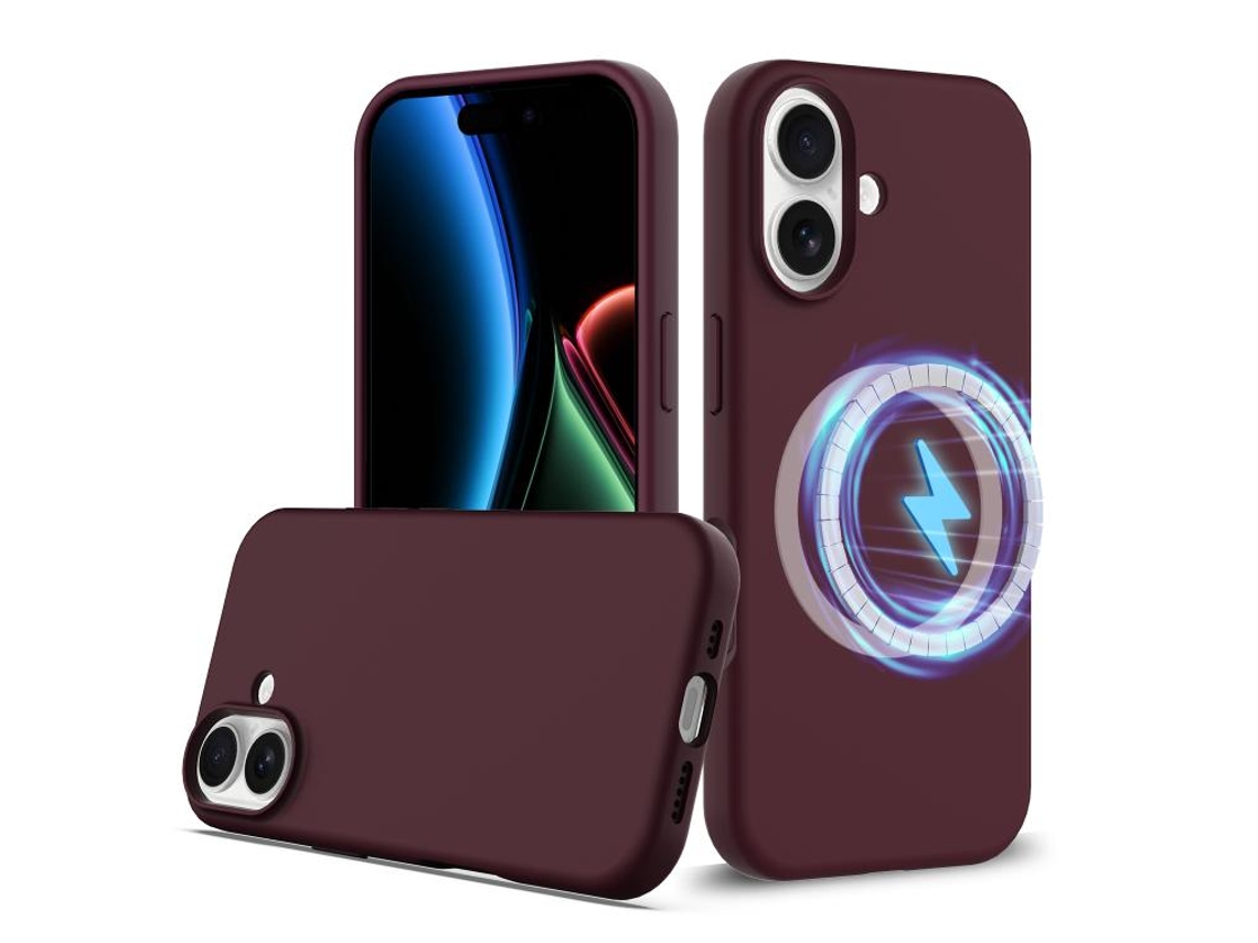 Capa De Silicone Com Magsafe Para Iphone 17 - À Prova De Choque E Resistente A Quedas
