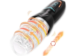 Masturbador Vibrador Elétrico Telescópico Rotativo Para Homens Adultos Cuich