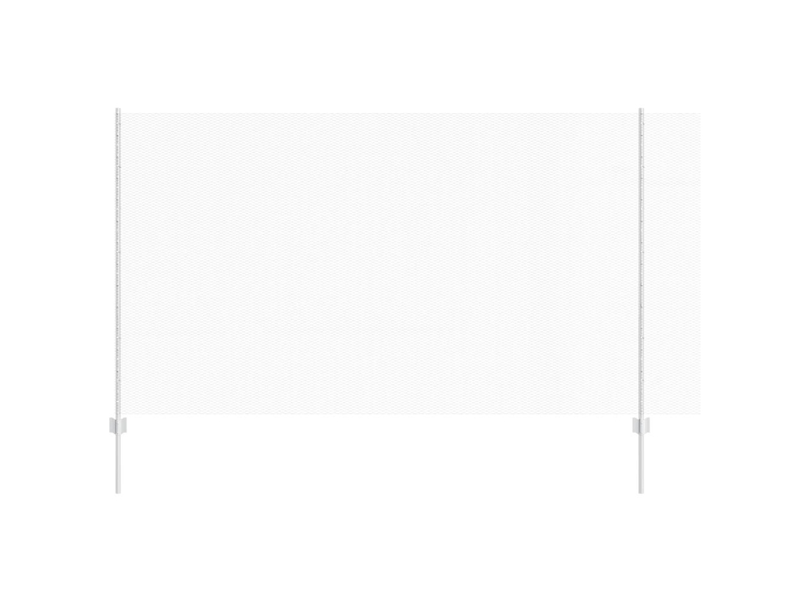 Conjunto 1 Painel De Cerca Vidaxl Prateado Aço (25 X 1,4 M)