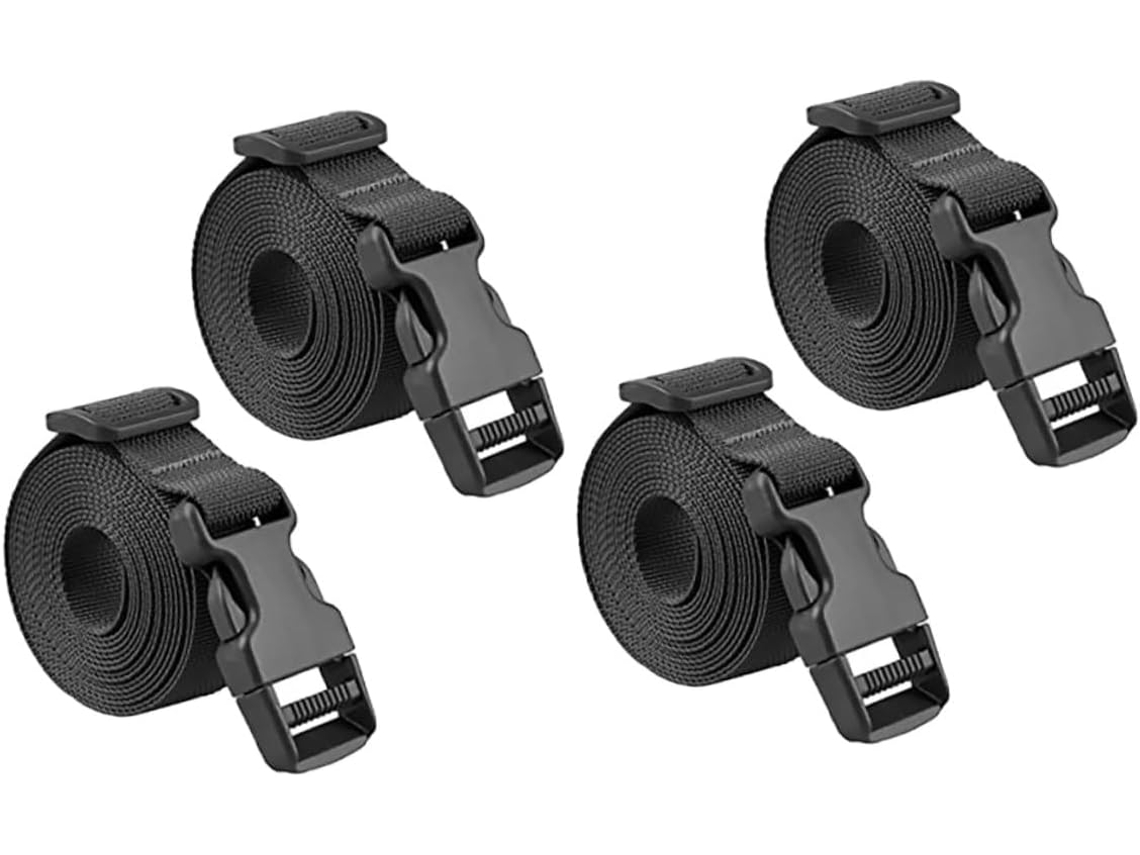 Conjunto De 4 Cintas Para Bagagem, Cintas Ajustáveis Para Malas Com Fivelas