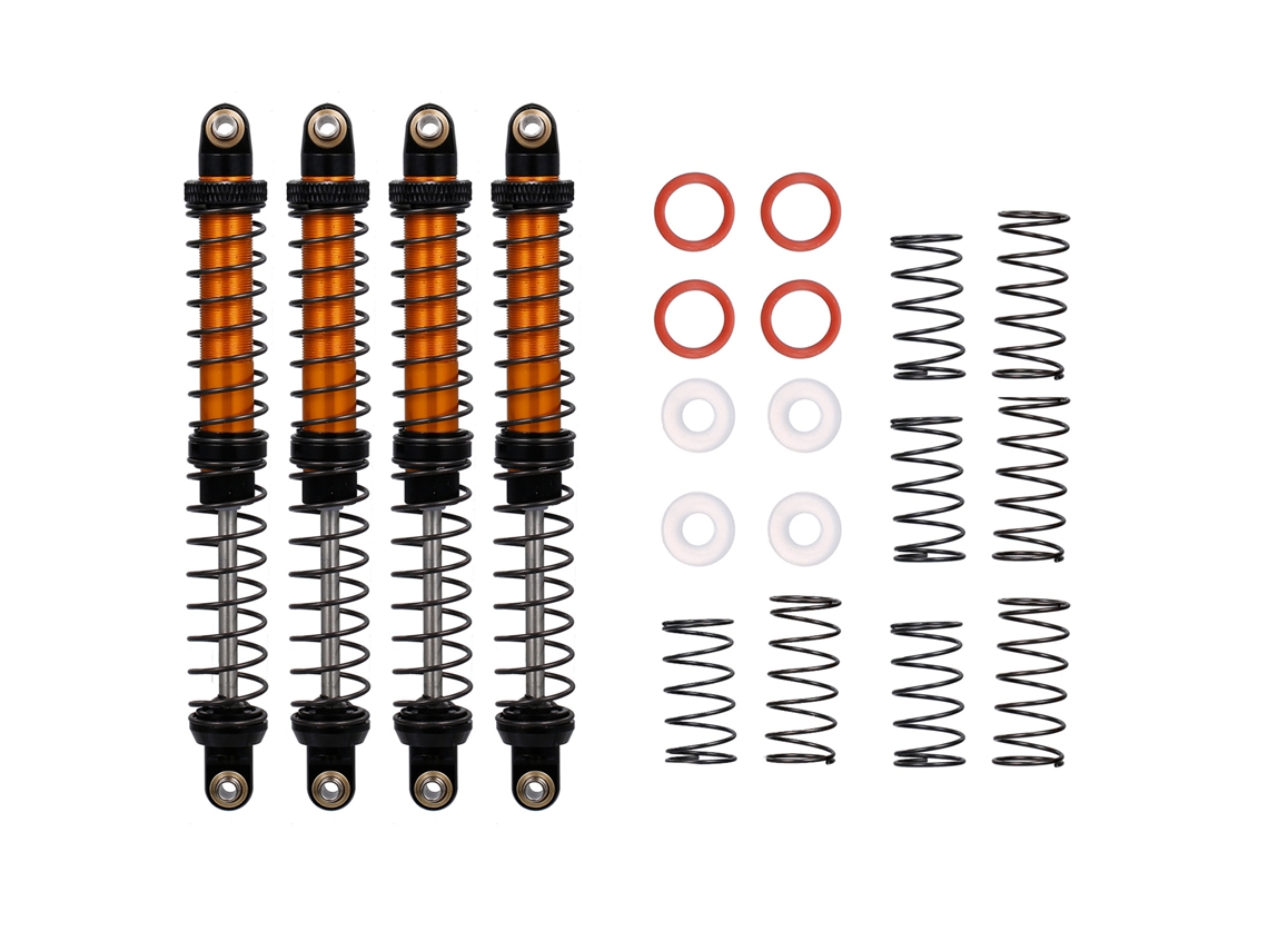Mali 4pcs Amortecedor Ajustável de Metal 120mm para Carro Rc Axial Wraith Rr10 1/10