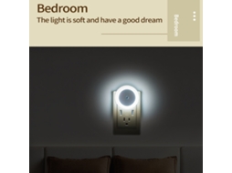 Lâmpada de Mesa de Cama e Parede, Controle de Luz, Protetora, Econômica, Noturna