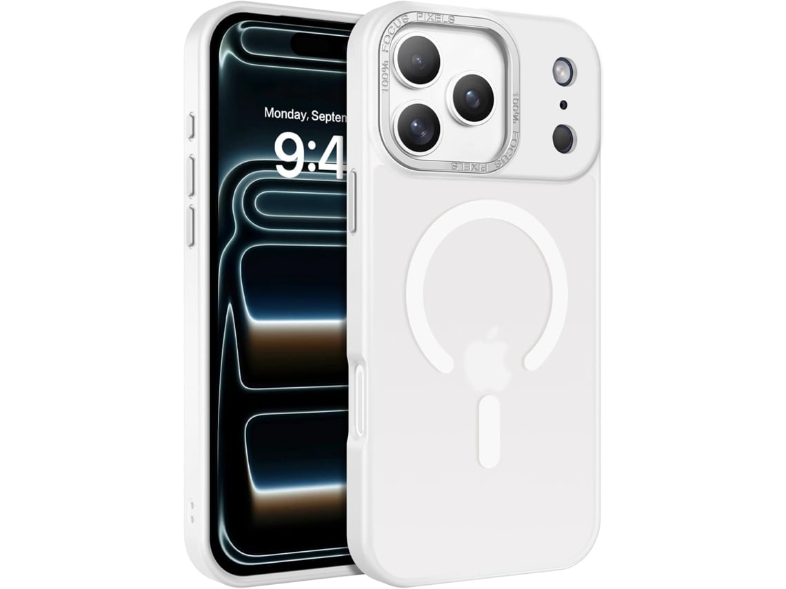 Capa Para Iphone 17 Pro Max - Capa Fosca Magsafe - Branca