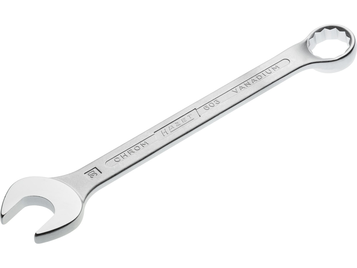 603-30 Chave combinada: Perfil de tração hexagonal duplo externo 30 mm HAZET