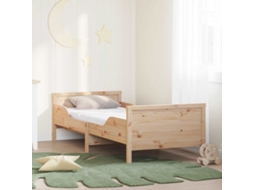 Vidaxl Estrutura De Cama Com Colchão Extensível Castanho 80 X 200 Cm