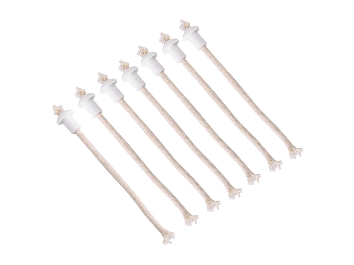 7pcs Suportes Cerâmicos para Pavio de Lâmpada, Óleo, Garrafa, Vinho, Resistente ao Calor