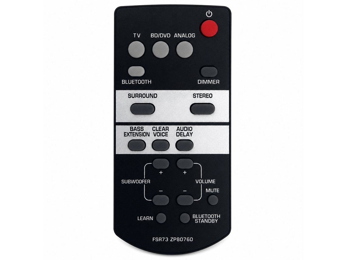 Comando À Distância Compatível Com Barra De Som Yamaha Fsr73 Zp80760