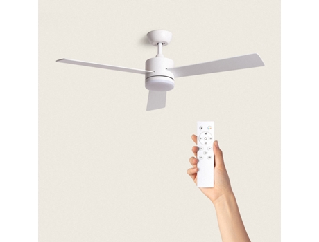 Ventoinha de Teto Silenciosa Fleves 132Cm Motor Dc Controle Remoto com Luz TECHBREY