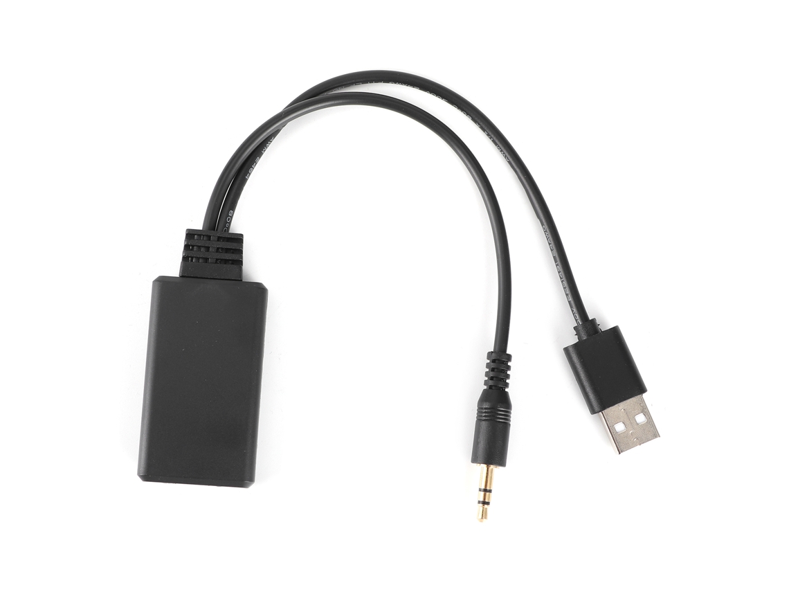 Adaptador Receptor Bluetooth 5.0 Usb com Cabo de Áudio Estéreo Aux 3,5 Mm para Alto falantes Carro AQUAFORGE (universal)