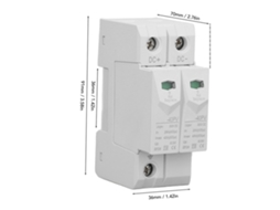 Dispositivo De Proteção Contra Surtos Pv 2p Cc 500v 40ka Para Rail Din 35mm Chlt‑40pv