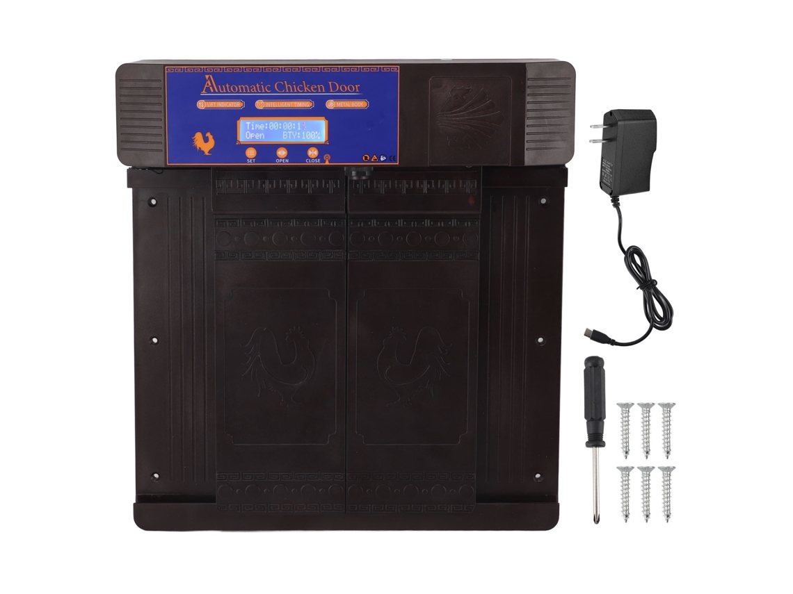 Portão Galinha Automático LAXISCREED com Led e Timer