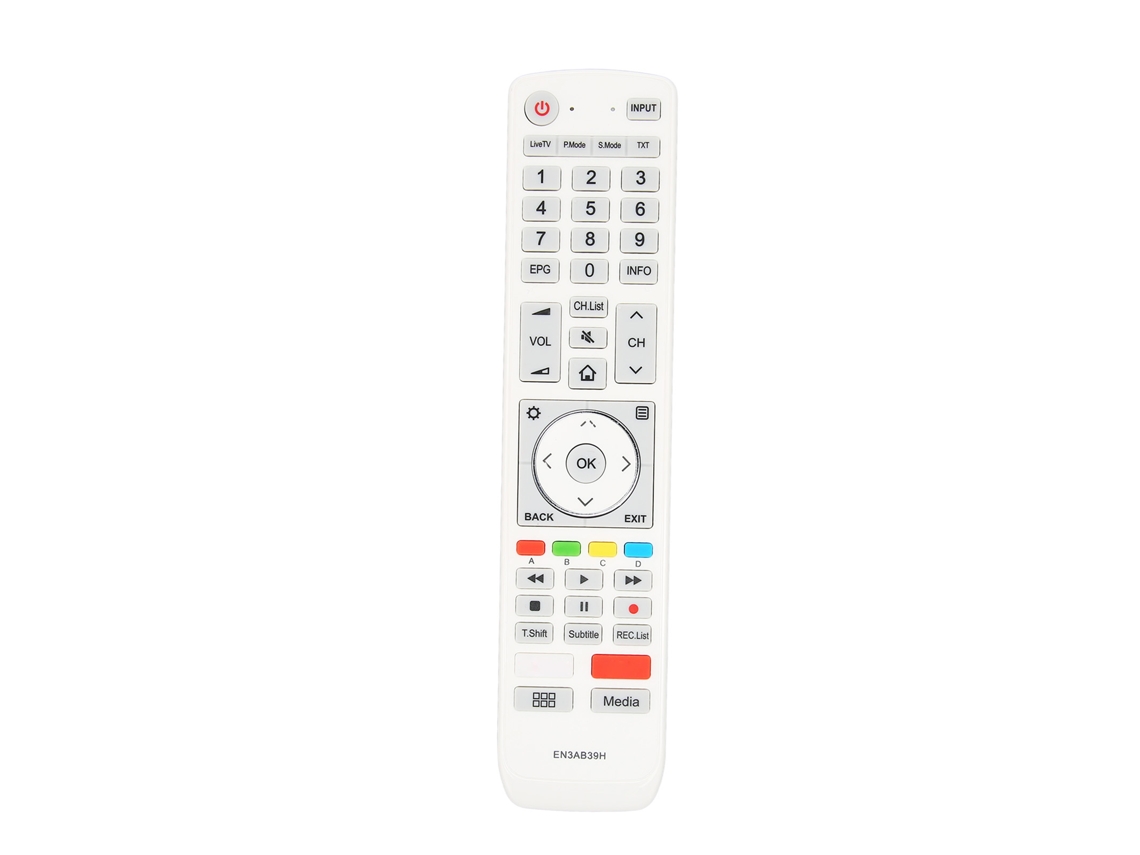 Controle Mali remoto para TV Hisense com teclas sensíveis