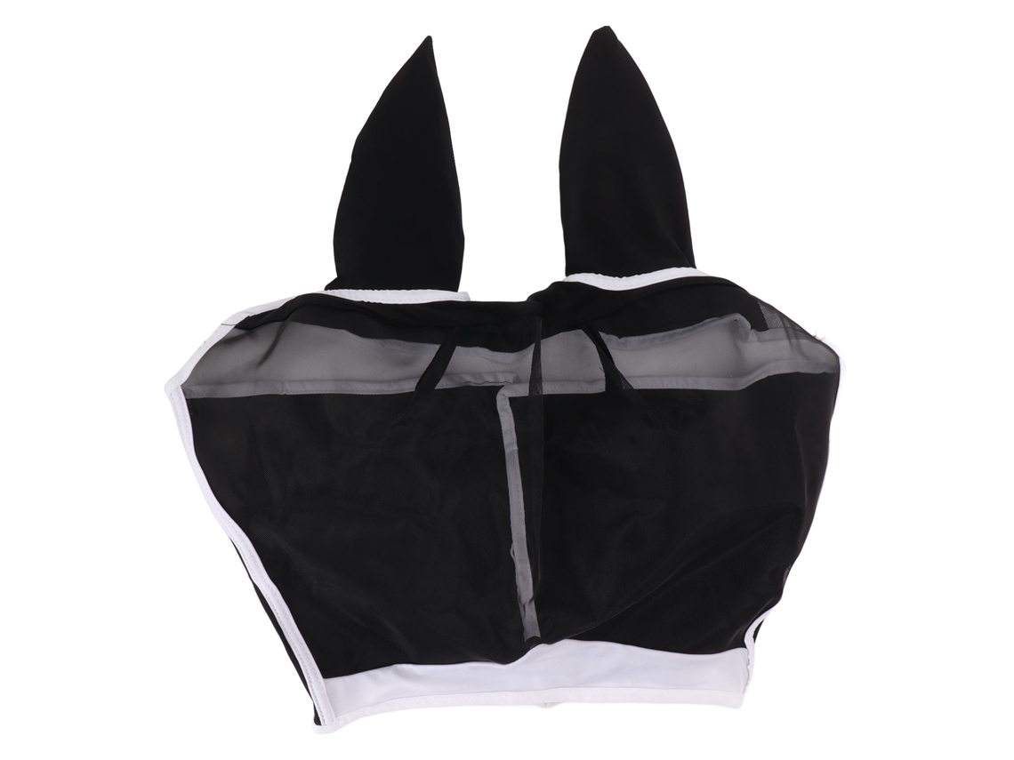 Máscara Cavalo Malha Uv Protetora Preta S 42x35cm