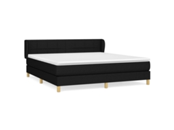 Box Spring Bed, Box Spring Beds Vidaxl Preto Tecido (160 X 200 Cm)