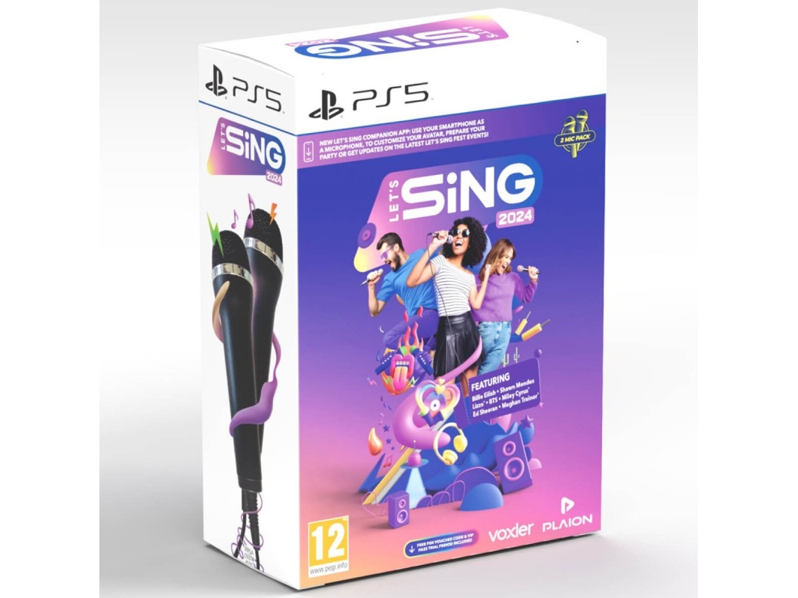 Jogo PS5 Let'S Sing 2024 + 2 Micros