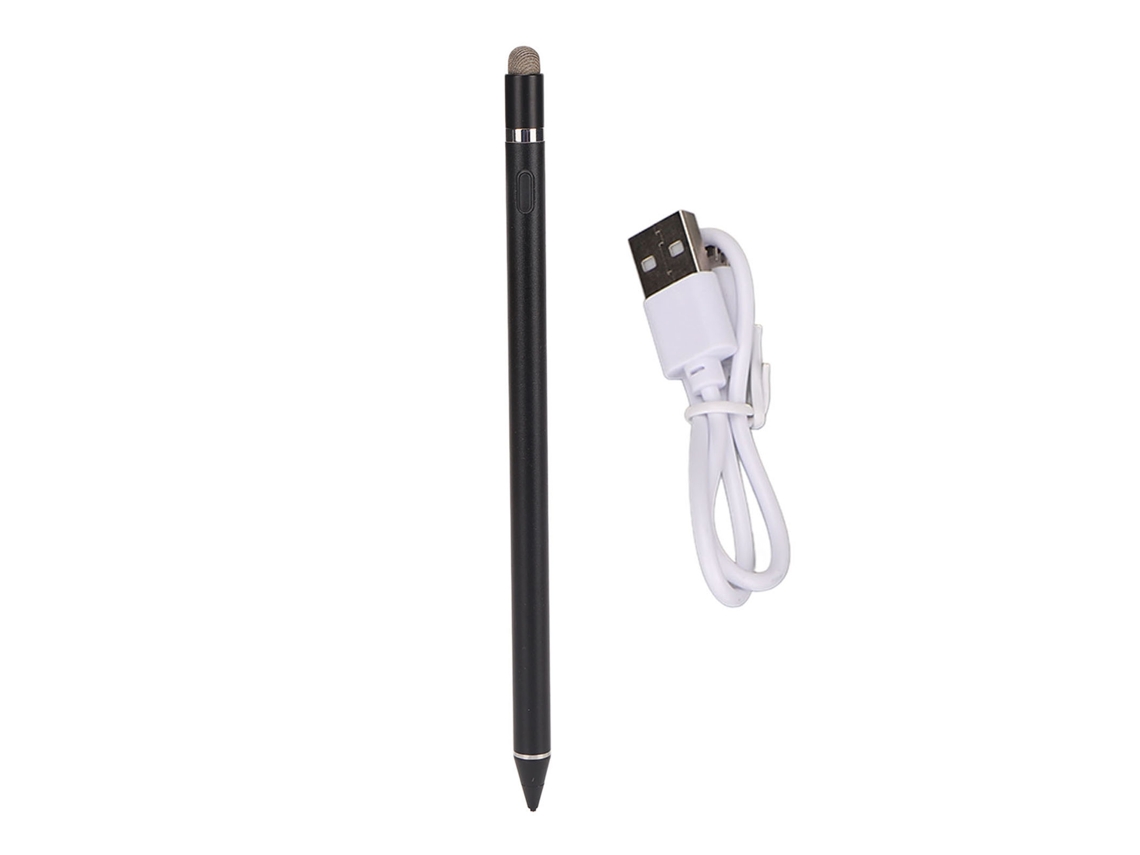 Caneta Estilo Com Ponta Fina Preta Para Tablet E Telefone