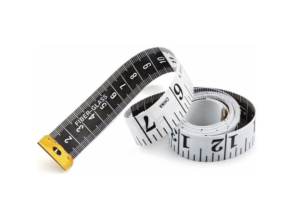 Fita Métrica Dupla Face Para Costura, 15 M (60 Polegadas), 1 Unidade, Branca, Régua De Alfaiate