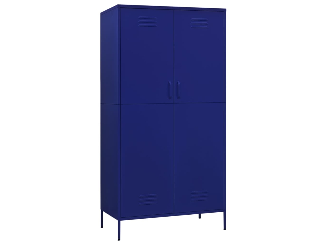 Roupeiro 90x50x180 Cm Aço Azul Marinho MAISON EXCLUSIVE