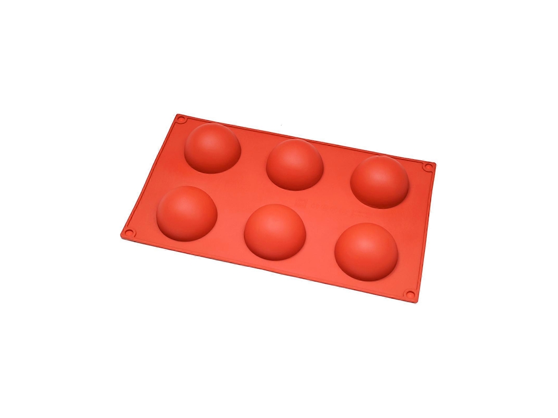 Molde De Silicone Em Formato De Cone Semicircular Com 6 Peças Para Fondant, Chocolate, Mousse, Decoração De Bolos, Velas E Sabonetes Artesanais. Fácil