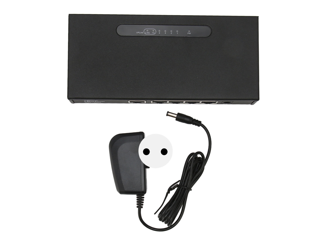Switch Ethernet Gigabit LAXISCREED 5 Portas 78w