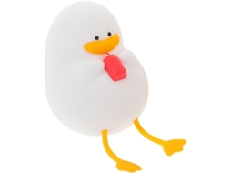 Luminária Noturna De Pato Silicone Recarregável Wooneky Abajur