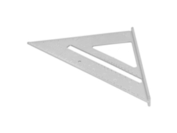 Laxiscreed Régua Triangular De Alumínio De 7'' Para Medições Exatas Com Leitura Fácil