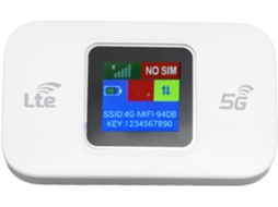 Roteador Wi-fi 4g Portátil Com Slot Para Cartão Sim, Tela Colorida,