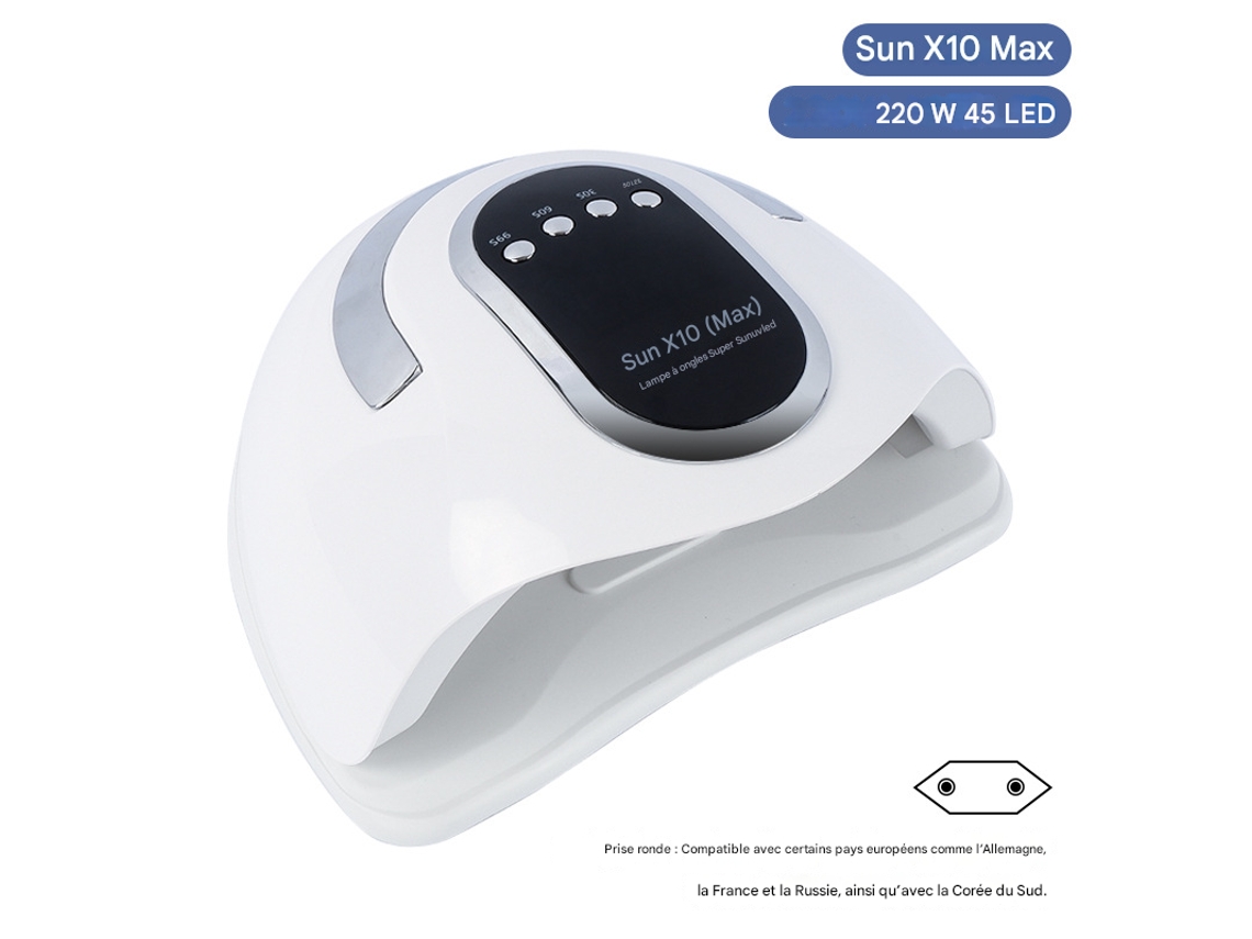 Lâmpada Uv Para Unhas, Com 66 Leds, Secador De Unhas Uv Led De 280w Com 4 Temporizadores (10/30/60/99 Segundos)