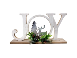 Laxiscreed Decoração De Natal Em Madeira Com Luzes Led Para Mesa E Interior