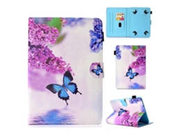 Capa de couro universal Webake com costura colorida para tablet