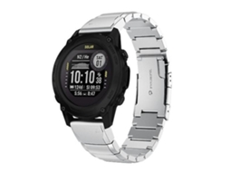 Lurelia Pulseira De Relógio 22 Mm Prateada, Compatível Com Garmin Descent G1