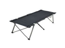 Cama de Acampamento Dobrável Confortável e Prática Fácil de Transportar Preto TRENDYFLAIR