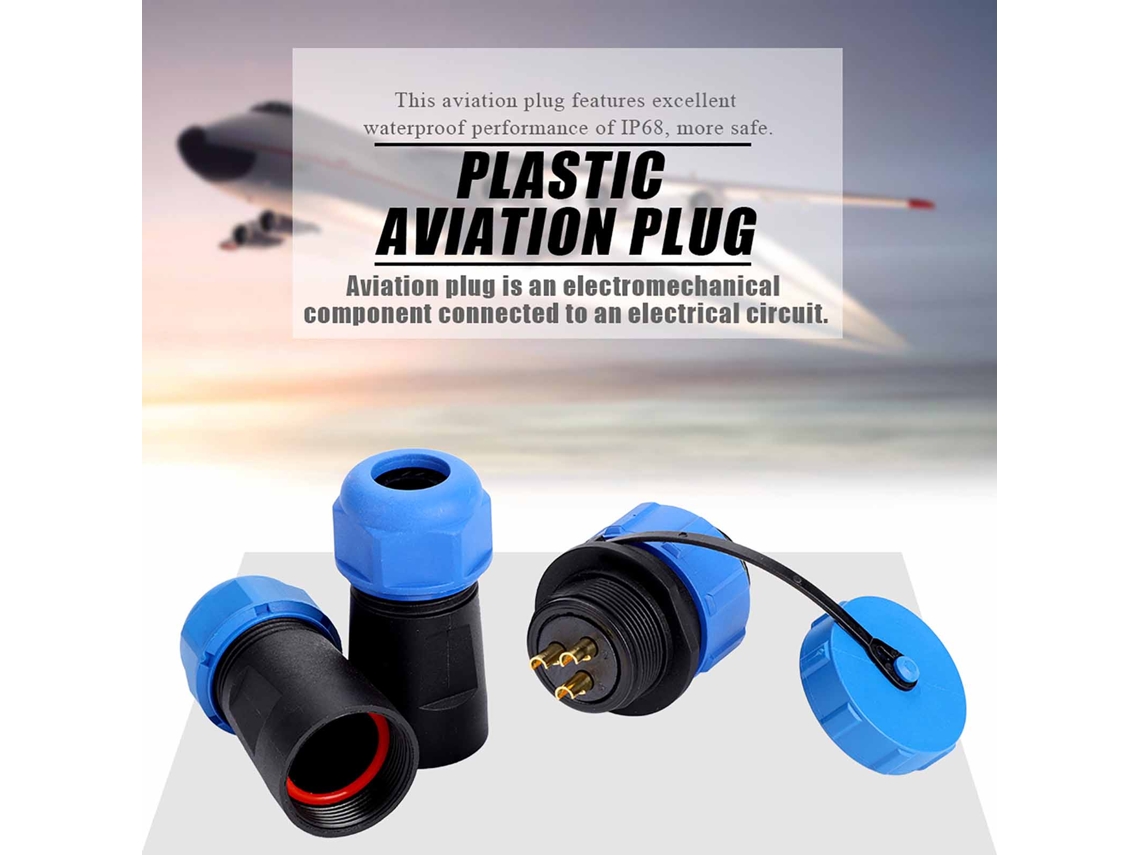 Laxiscreed Sp21 Conector De Aviação Ip68 De 3 Pinos À Prova De Água