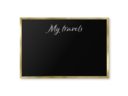 Magnetic Glass Board My Travels For The Hall Espelharte (60x40 Cm)
