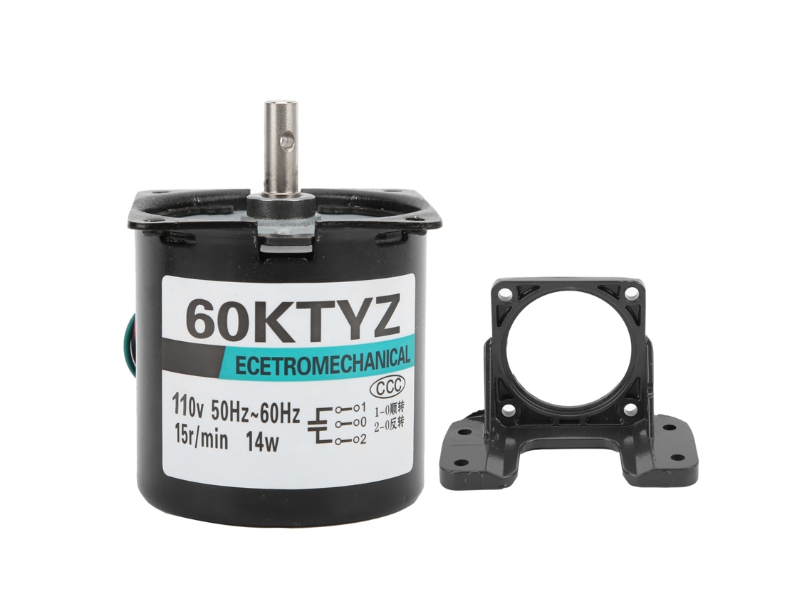 Motor Síncrono de Ca 14W 15rpm 110V com Eixo Central YURU para Controle Bidirecional