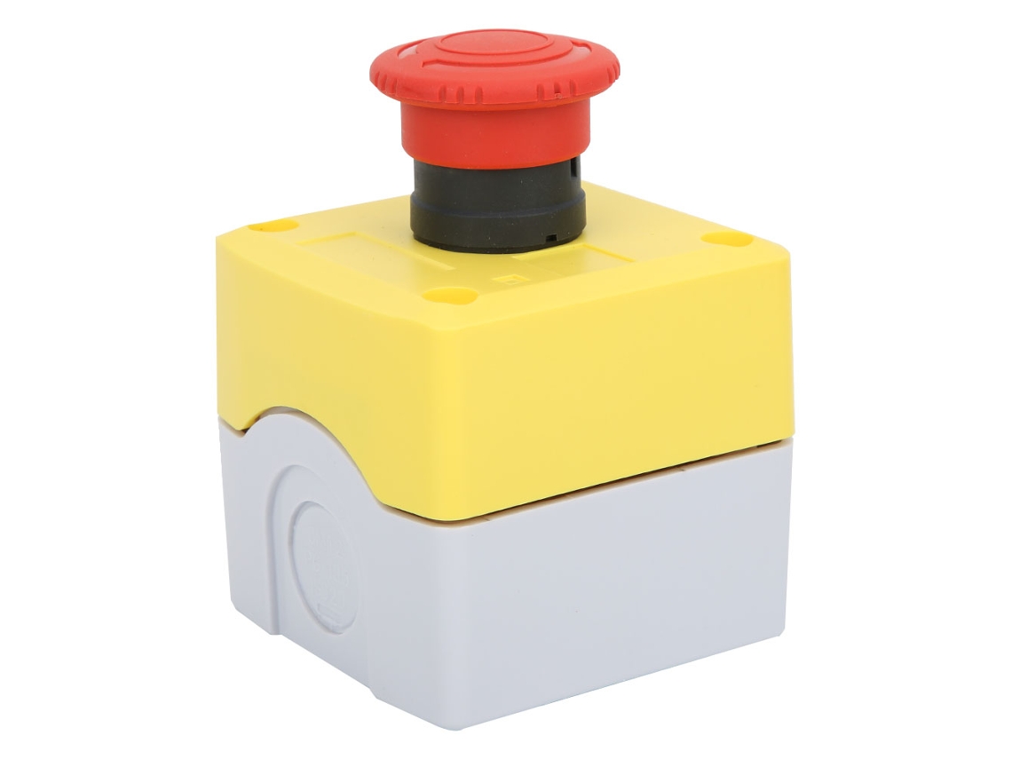 Botão de Parada de Emergência 380v 5a Ip65