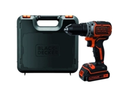 Furadeira Sem Fio BLACK+DECKER Bl186K-Qw Carregador de Bateria 1 5 Ah 18 V Mandril Sem Chave 2 Velocidades BLACK+DECKER