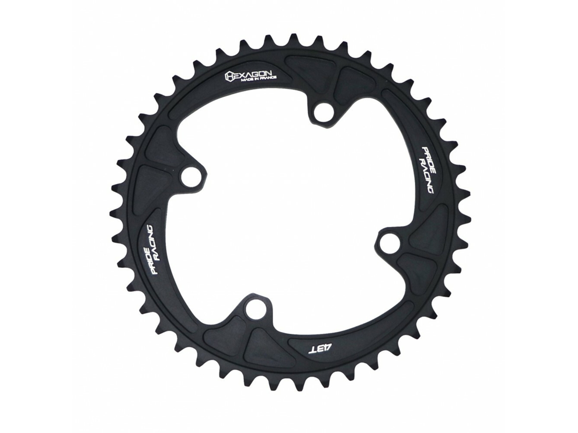 Roda dentada 4 parafuso sem rosca PRIDE RACING Hexagon 40T TU