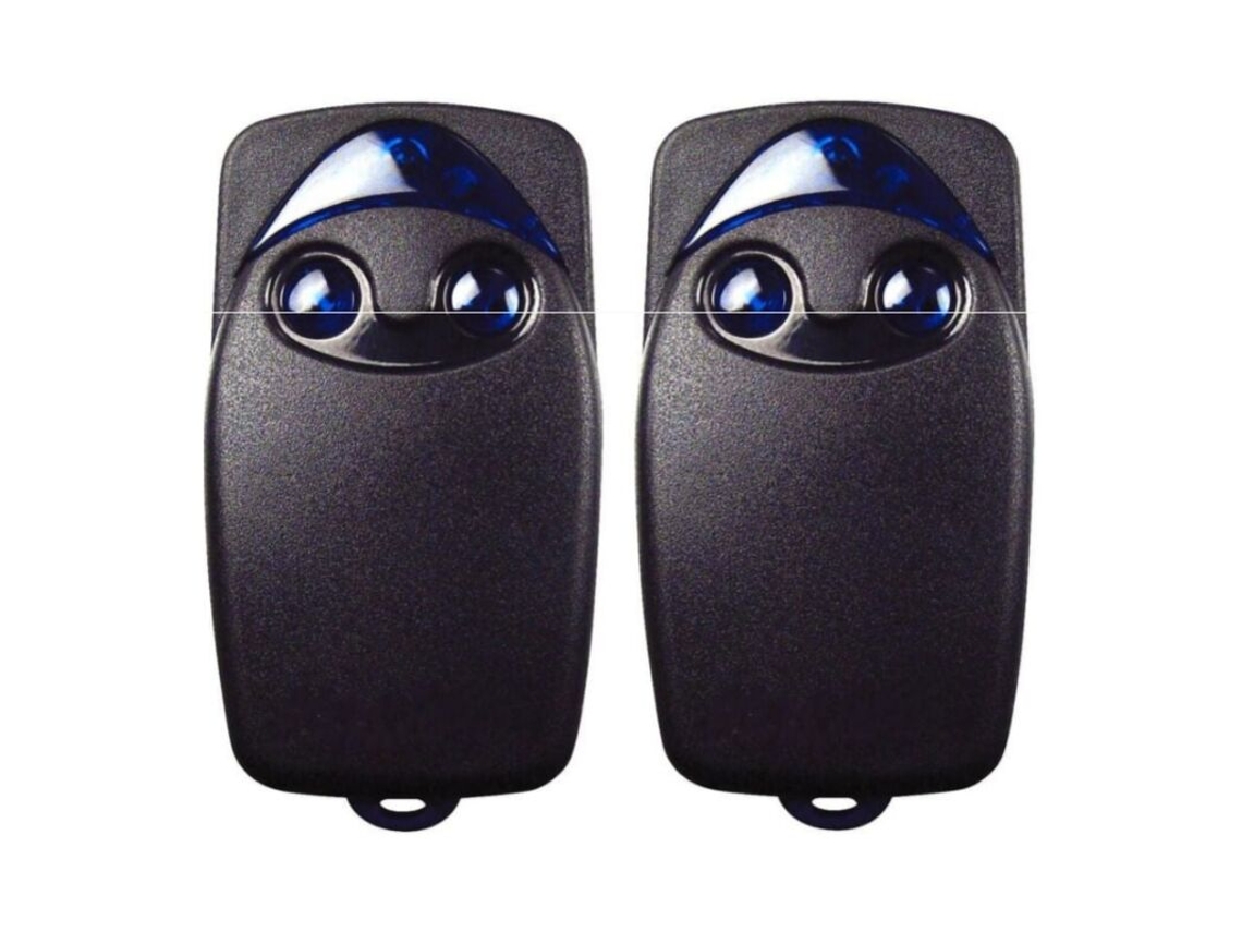 2 Controles Remotos Flo2r, S De 433, 92 Mhz Com 2 Botões Para Porta Garagem Elétrica